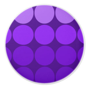 Mod Pop MCM cercles en céramique bouton violet