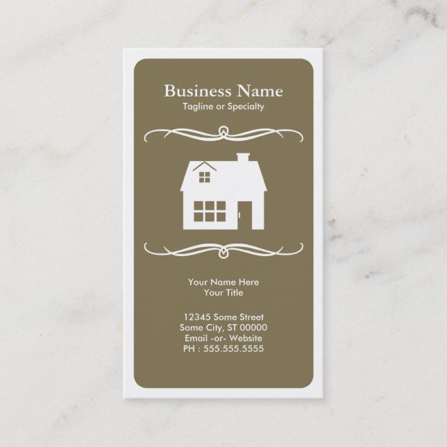 mod real estate business card (Front)