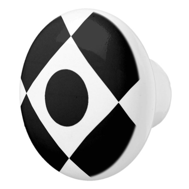 Mod Retro 60's Black Ceramic Knob (Right)