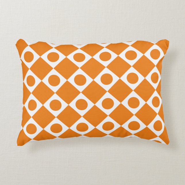 Mod Retro 60's Custom Colour Accent Pillow (Front)