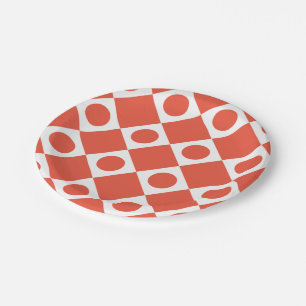 Mod Retro 60's Custom Colour Paper Plate