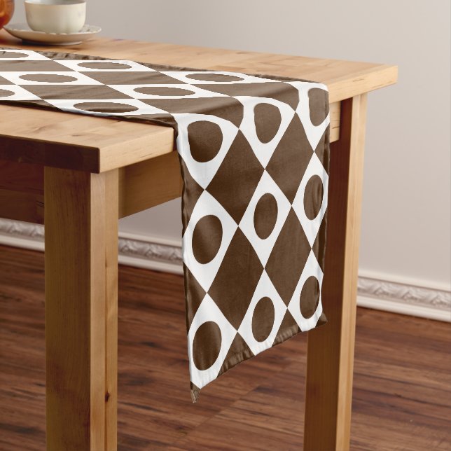 Mod Retro 60's Custom Colour Short Table Runner (In Situ)