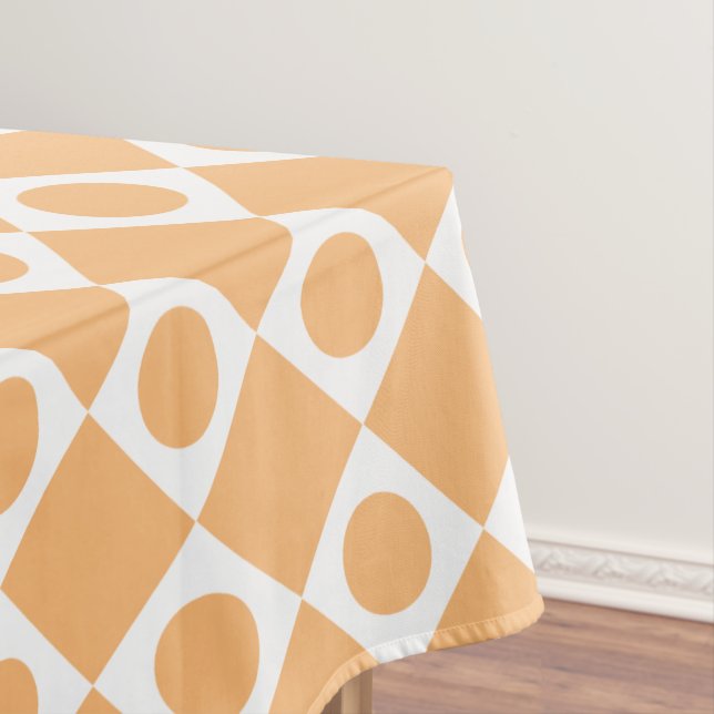 Mod Retro 60's Custom Colour Tablecloth (In Situ)