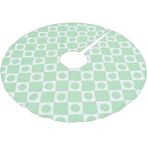 Mod Retro 60's Mint Brushed Polyester Tree Skirt