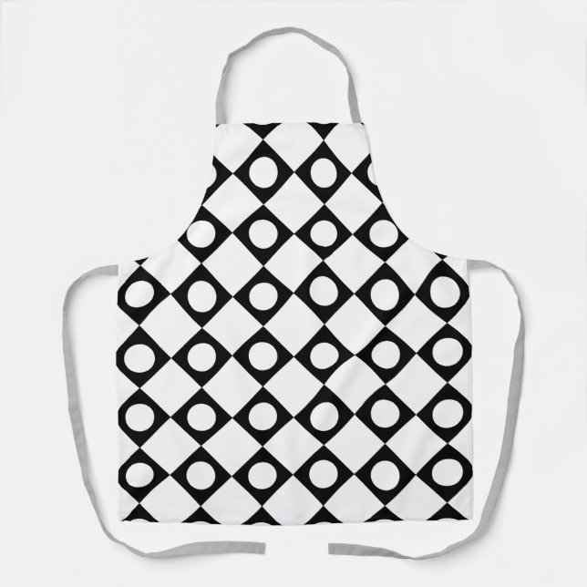Mod Retro 60's White Apron (Front)
