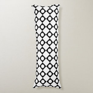 Mod Retro 60's White Body Pillow