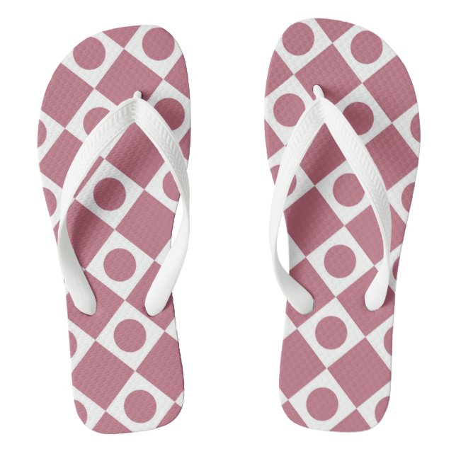 Mod Retro 60's Wildberry Flip Flops (Footbed)