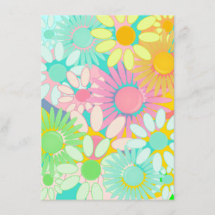 Mod Retro Hip 1960s 1970s Blank Party linvitations Invitation