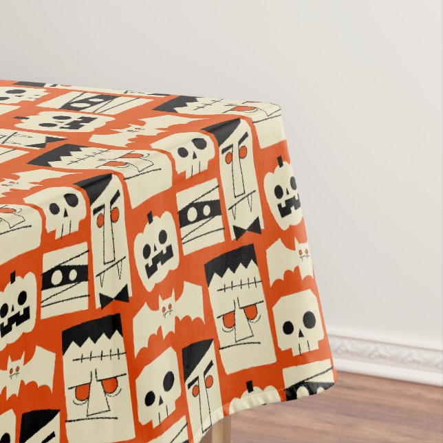 Mod Retro Monsters Tablecloth (In Situ)