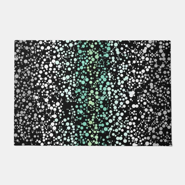 Mod Retro Quirky Groovy Boho Paragender Pride Doormat (Front)
