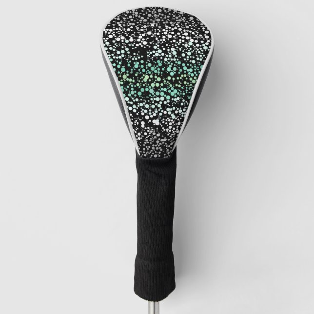 Mod Retro Quirky Groovy Boho Paragender Pride Golf Head Cover (Front)