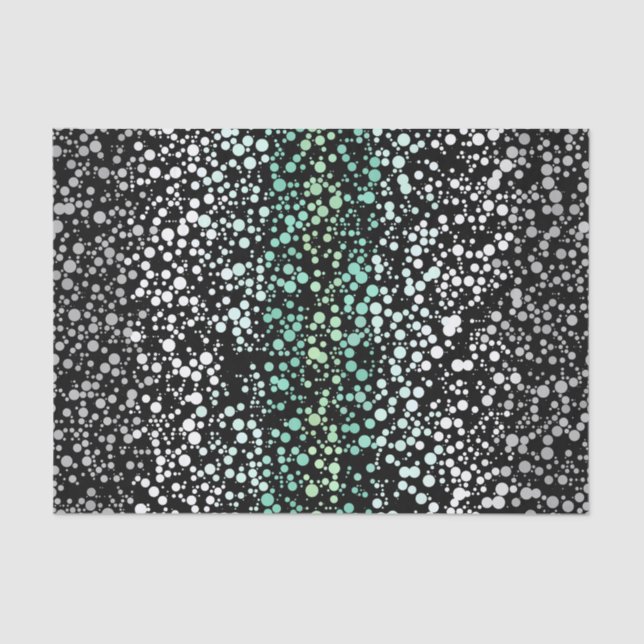 Mod Retro Quirky Groovy Boho Paragender Pride Tissue Paper (Front)