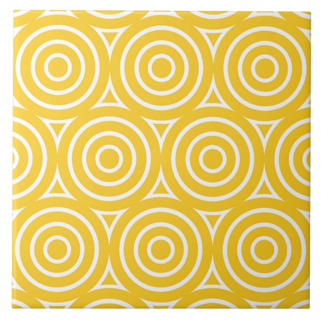 Mod Retro Style Geometric Design Tile (Front)