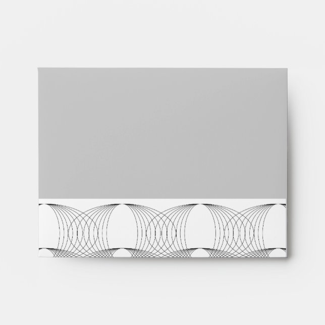 Mod Rings Simple Modern Geometric Pattern Envelope (Front)