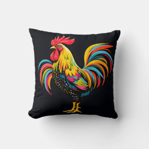 Mod Rooster Pillow