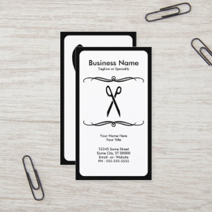 mod scissors business card