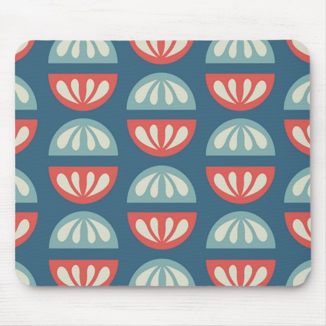 Mod Shells Blue Mouse Pad (Front)