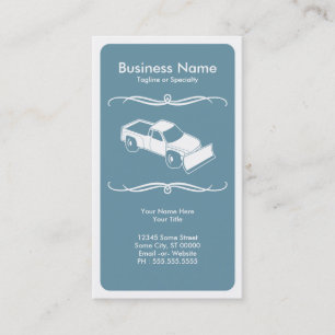 mod snow plow business card