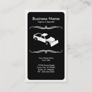 mod snow plow business card