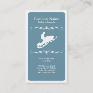 mod snowmobile business card