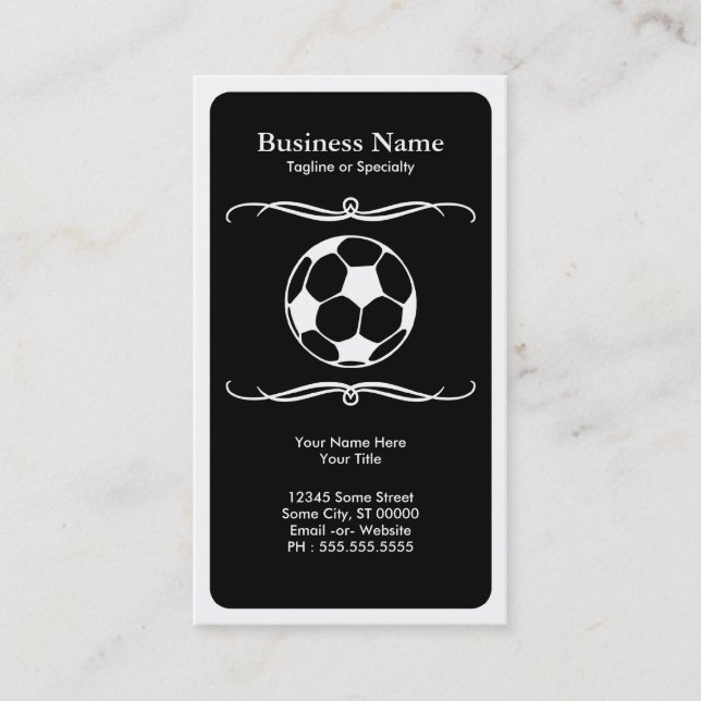 mod soccer business card (Front)