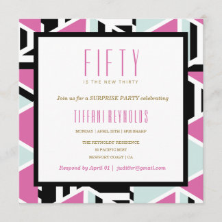 Mod Squad Milestone Birthday Invitation