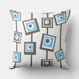 Mod Squares Throw Pillow