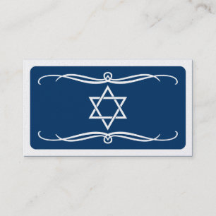 mod star of david (colour customizable) business card