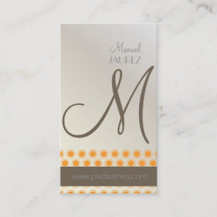 Mod Stars, cartes de visite monogrammes