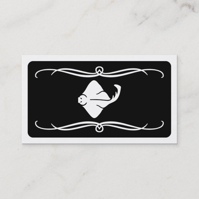 mod stingray (colour customizable) business card (Front)