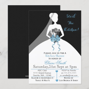 Mod stock the kitchen Bridal shower Invite