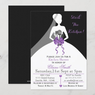 Mod stock the kitchen Bridal shower Invite