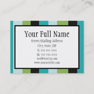 Mod Stripes Chubby Profile Card