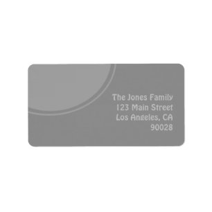 Mod stylish grey design label