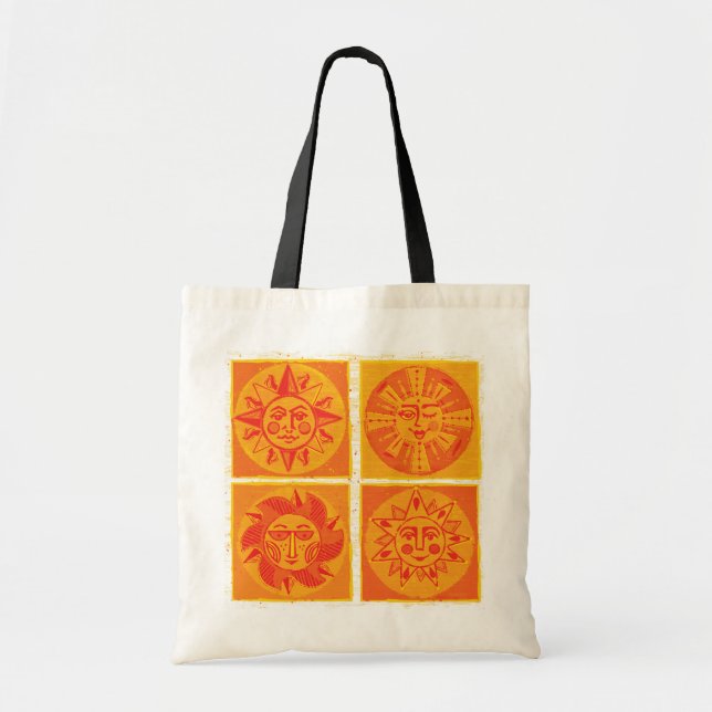 Mod Sun Faces Orange Tote + Beach Bag (Front)