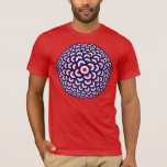 Mod Swarm T-Shirt<br><div class="desc">Mod Swarm - celebrating the iconic red, white, and blue symbol associated with mod culture, the mad target</div>