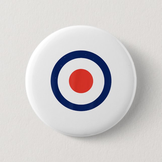 Mod Target Air Force Bullseye Target _1  2 Inch Round Button (Front)