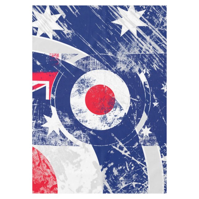 Mod Target Mods Australia Target Grunge Roundel Tablecloth (Front)