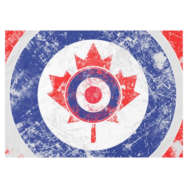 Mod Target Mods maple leaf Target Grunge Roundel Tablecloth (Front (Horizontal))