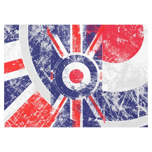 Mod Target Mods UK Target Grunge Roundel Tablecloth (Front (Horizontal))