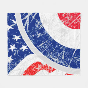 Mod Target Mods USA Target Grunge Roundel Fleece Blanket