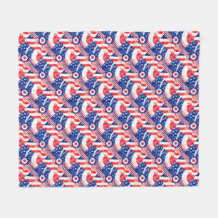 Mod Target Mods USA Target Grunge Roundel Fleece Blanket