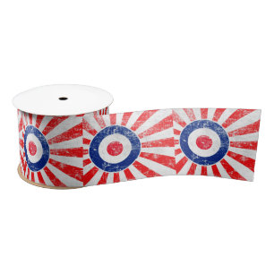 Mod Target Mods USA Target Grunge Roundel Satin Ribbon