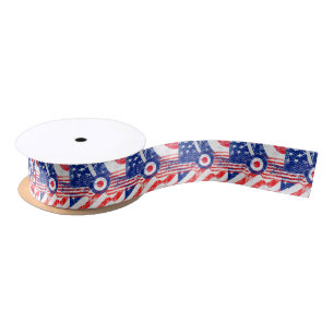 Mod Target Mods USA Target Grunge Roundel Satin Ribbon