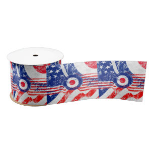 Mod Target Mods USA Target Grunge Roundel Satin Ribbon