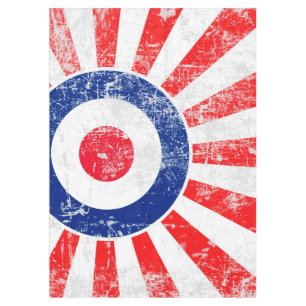 Mod Target Mods USA Target Grunge Roundel Tablecloth