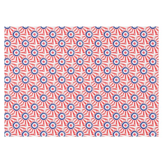Mod Target Mods USA Target Grunge Roundel Tablecloth (Front (Horizontal))