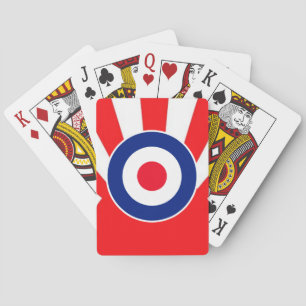 MOD Target Roundel on Burst Japan Playing Cards