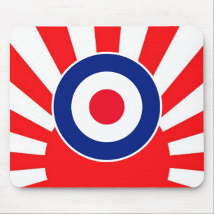 MOD Target Roundel on Sunburst Mouse Pad