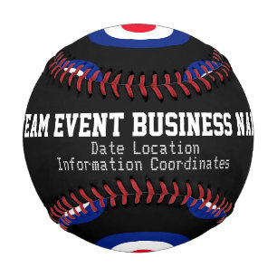 Mod Target Roundel Power Personalized Baseball